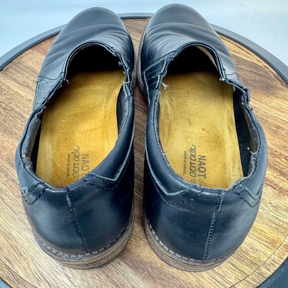 Naot Director Slip On Leather Black Shoe Men's Size 45 = US 12 - Picture 7 of 12